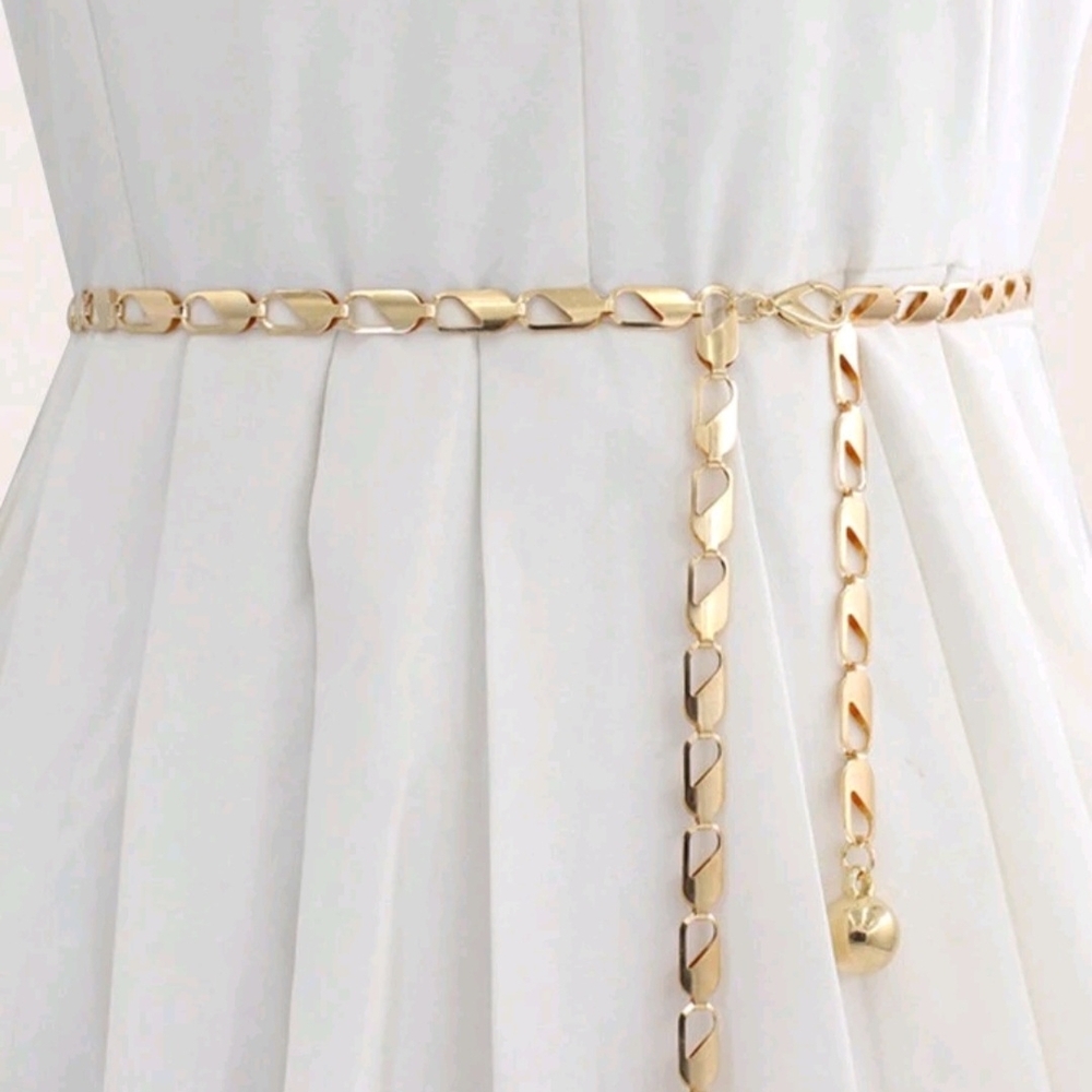 Elegant Gold Chain Belt